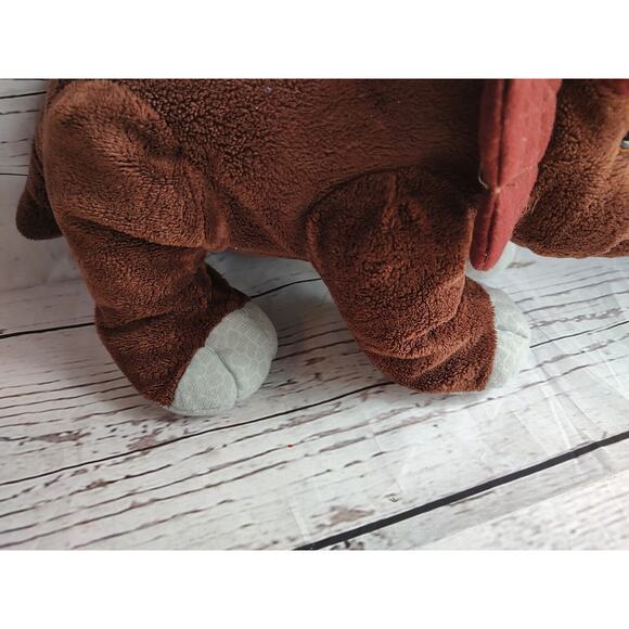 Kohls Cares Triceratops Dinosaur 14inch Plush Brown Stuffed Animal - Picture 3 of 7